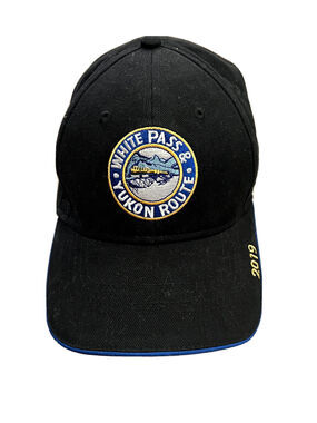 White Pass Yukon Route Skagway Alaska 2019 Navy Mens Adjustable Strapback Hat